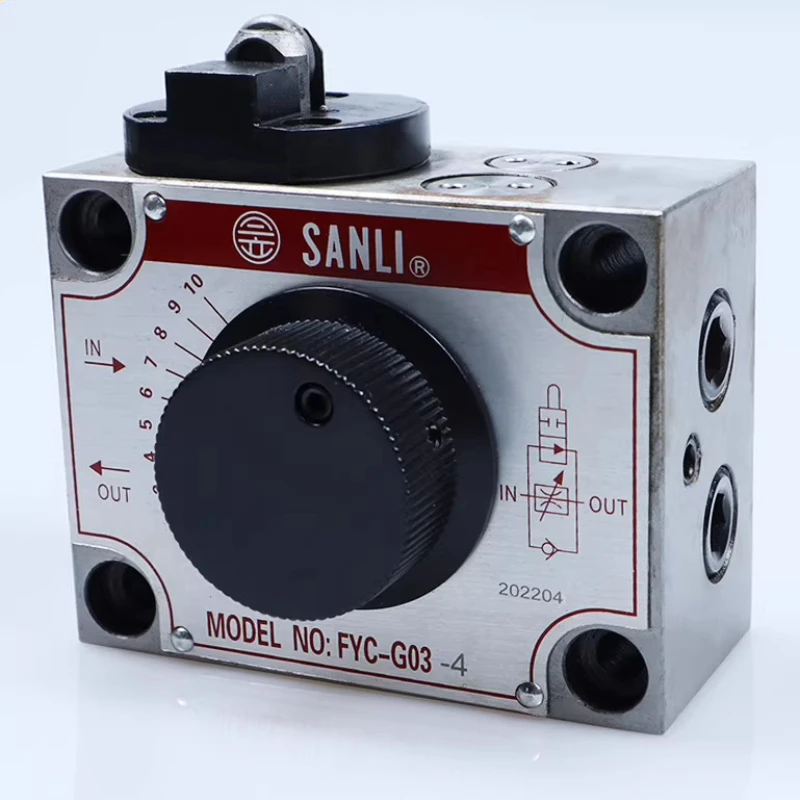 Taiwan SANLI Sanli hydraulic speed control flow valve cylinder lift control valve FNC-G02FKC-G03AL4