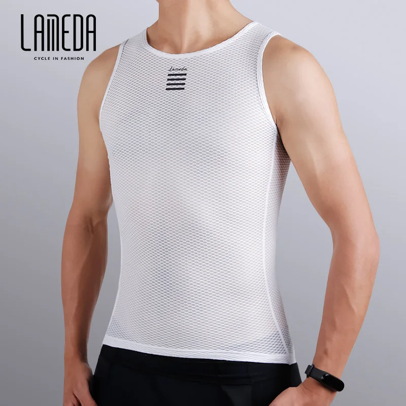 LAMEDA Cycling Vest For Men Sweat-Absorbing Breathable T-Shirt Underwear Bicycle Clothing MTB Road Bike Short Sleeves