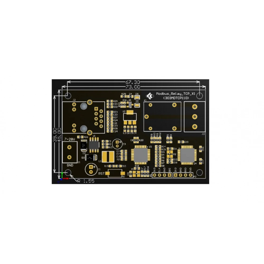 Modbus RTU Single-channel Network Relay Module Wired Ethernet Local Area Network Control Relay Support Secondary Development