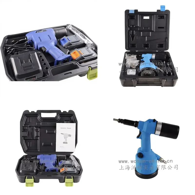 4.8-6.4mm HUCK Lithium Battery Rivet Electric Rivet Cordless Rivet GunWT6400rivet Kit