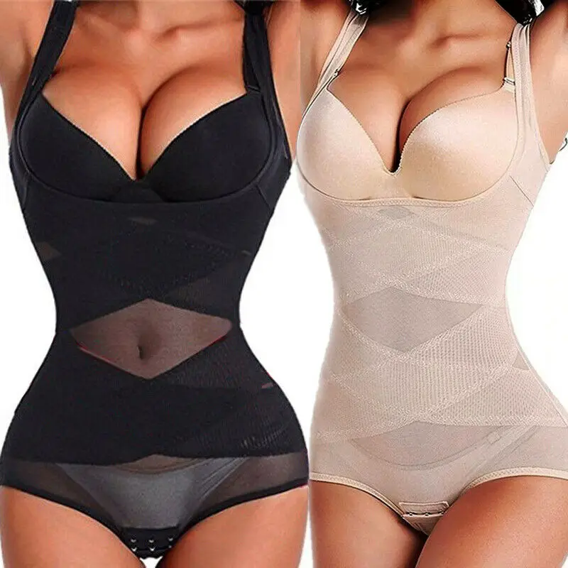 

Women Waist Trainer Bodysuit Full Body Shaper Tummy Control Corset Shapewear Slimming Push Up Butt Lifter Strap Waist Cincher