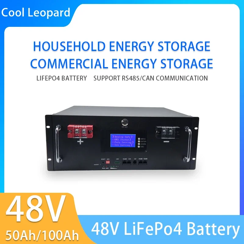 48V 50Ah LiFePo4 Battery,Back-up Power of Cabinet Communication Base Station,Solar Power Generation and Energy Storage Battery