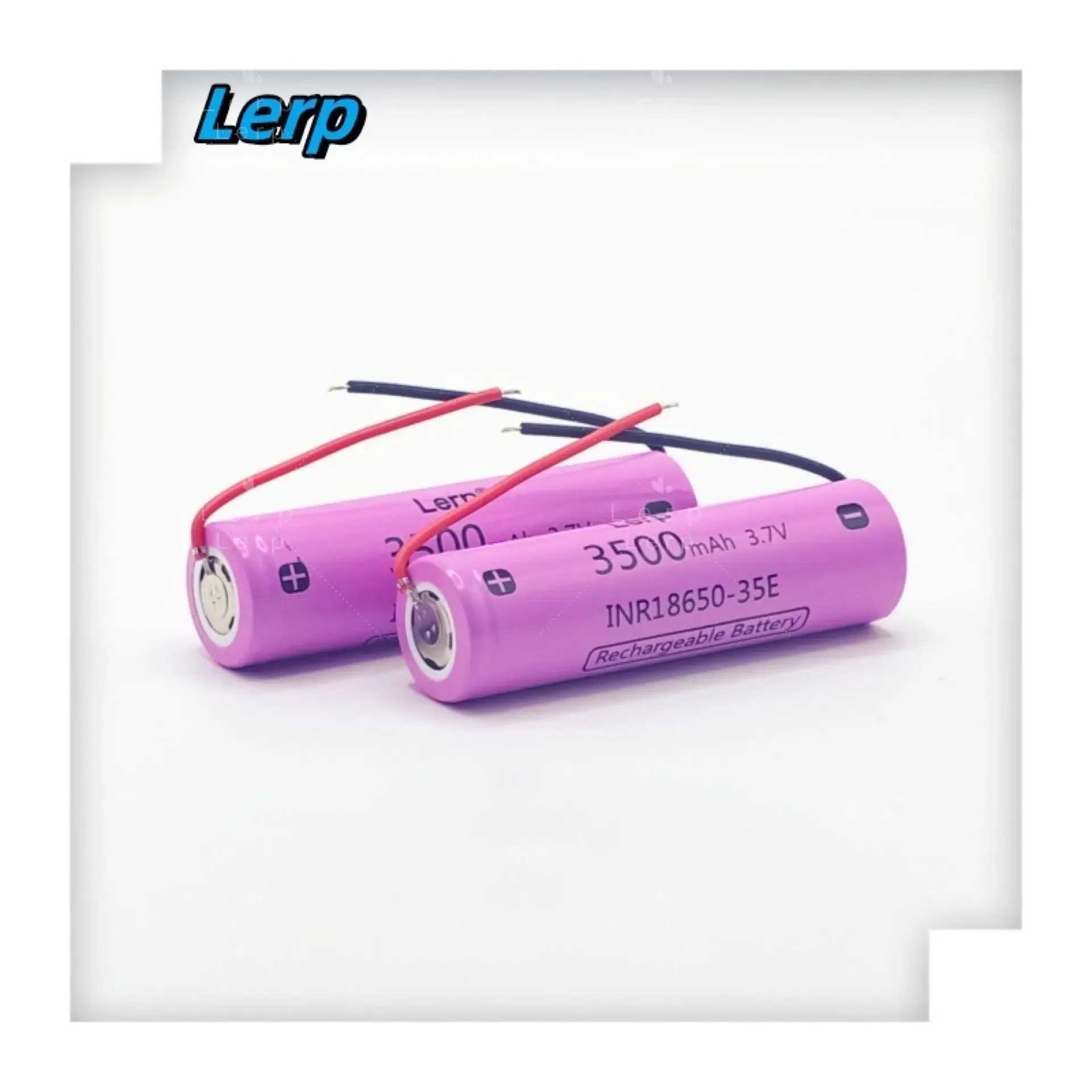 Rechargeable 18650 35E Lithium Ion Battery 3.7V 3500mAh High Power Discharge 20A High Current +wire