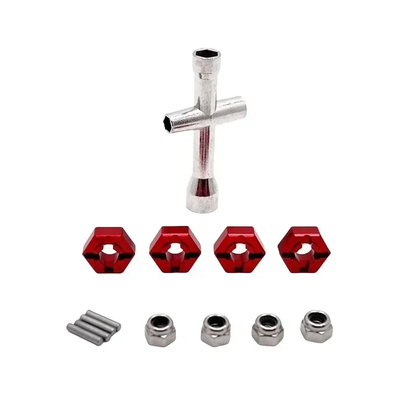 For UD 1/16 GR M16 RC Car Parts Metal Upgrade Swing Arms 12mm Steering Rod