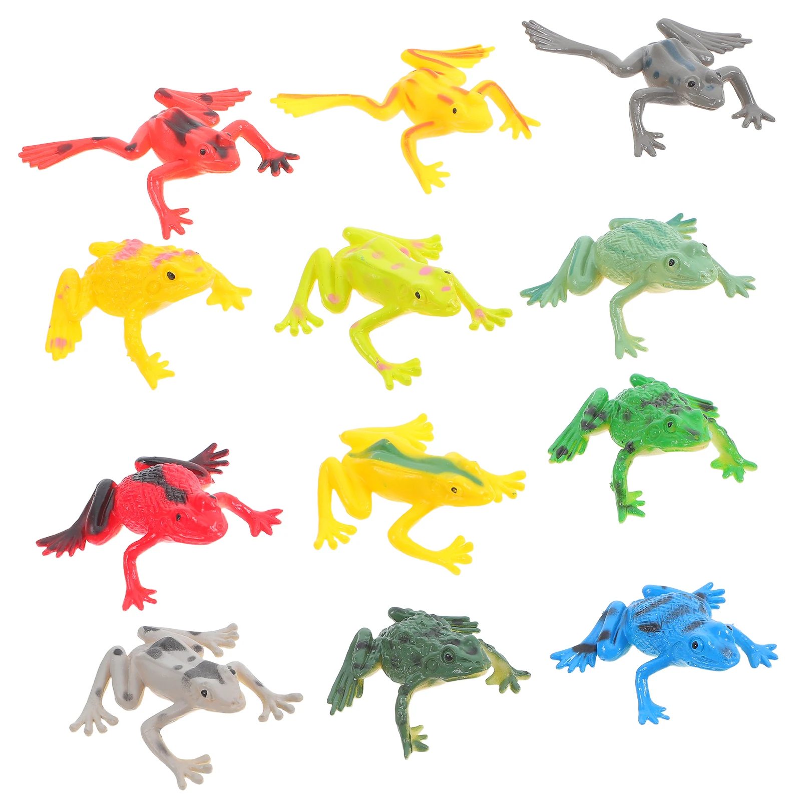 

36pcs : Realistic Lifelike Miniature Frog For Kids Jungle Amphibians Play Pvc Portable Small Plastic Frogs For Outdoor