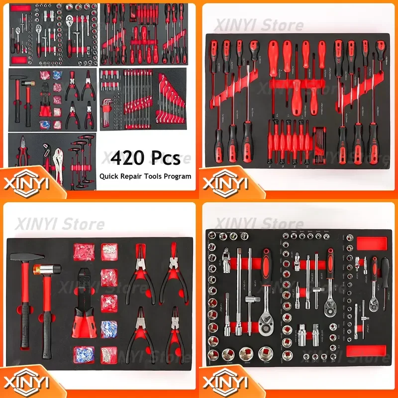 420-Piece EVA Board Tool Set for DIY Craft Projects Comprehensive Set for Scrapbooking Embossing Stamping Cutting Trimming