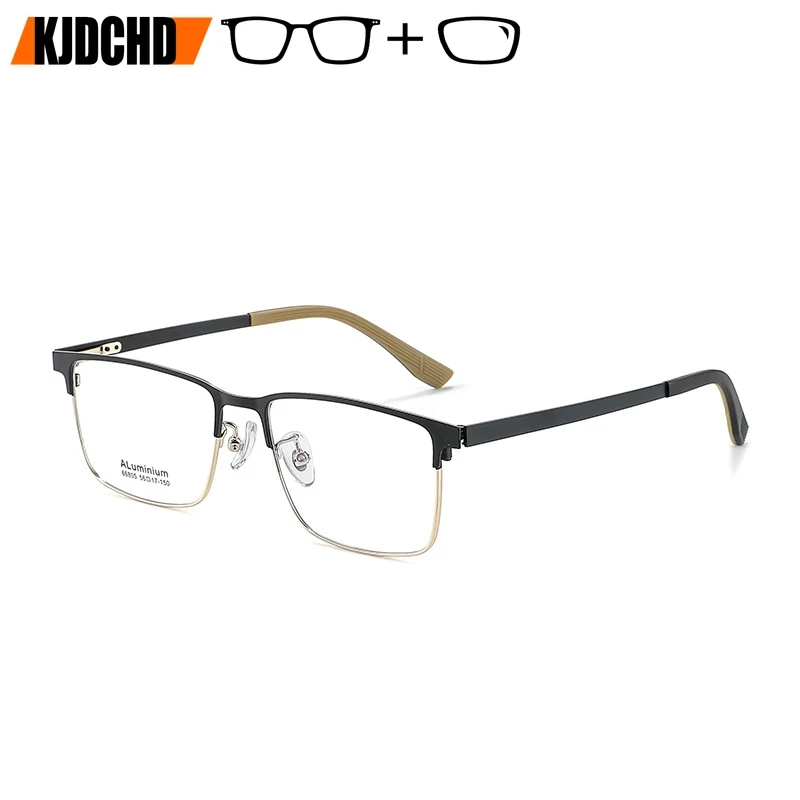 

KJDCHD Бизнес Мужские оптические очки по рецепту Квадратные синие светоблокирующие фотохромные антибликовые очки UV400 с рецептами