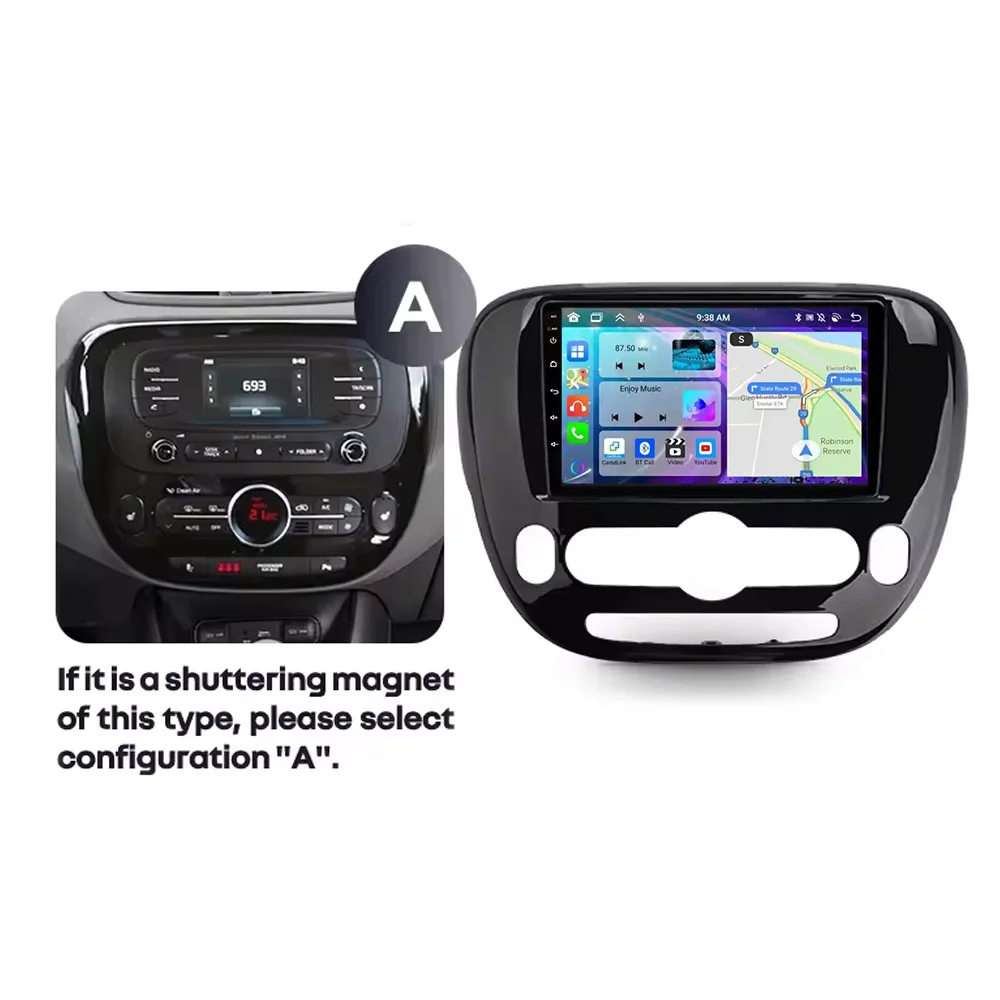 Picture 3: Android 16 Auto Carplay For Kia Soul 2 PS 2013-2019 Intelligent System 8 core Car Multimedia Player 5G Wifi GPS Touch Display BT