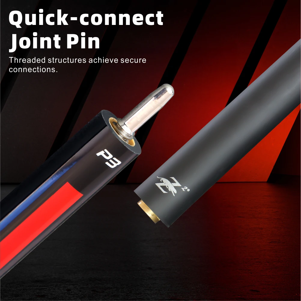 Preoaidr Billiards Cue Pool Cue Stick 10.5mm/11.5mm/13mm Tip Maple Shaft Smooth Handle Billiards Cue Stick
