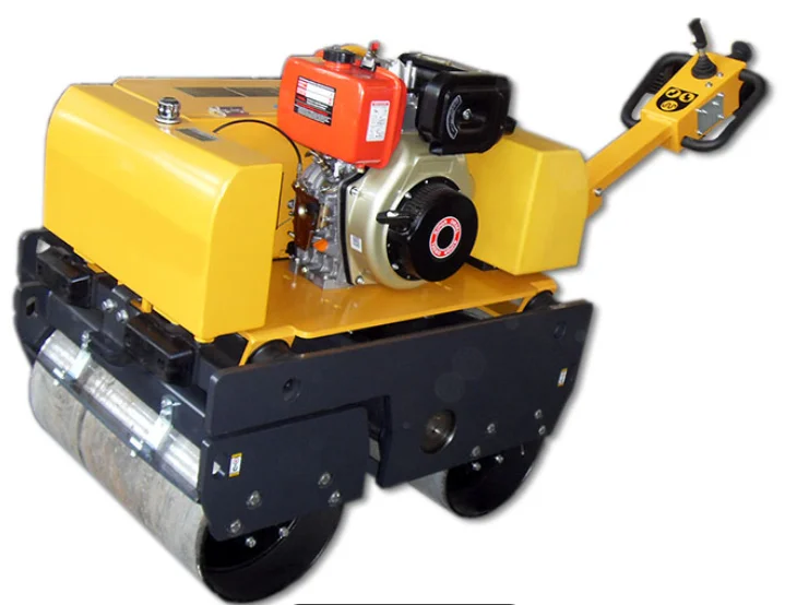 Mini Manual Steering Walk-behind Double Drums Road Roller Compactor HTPL32