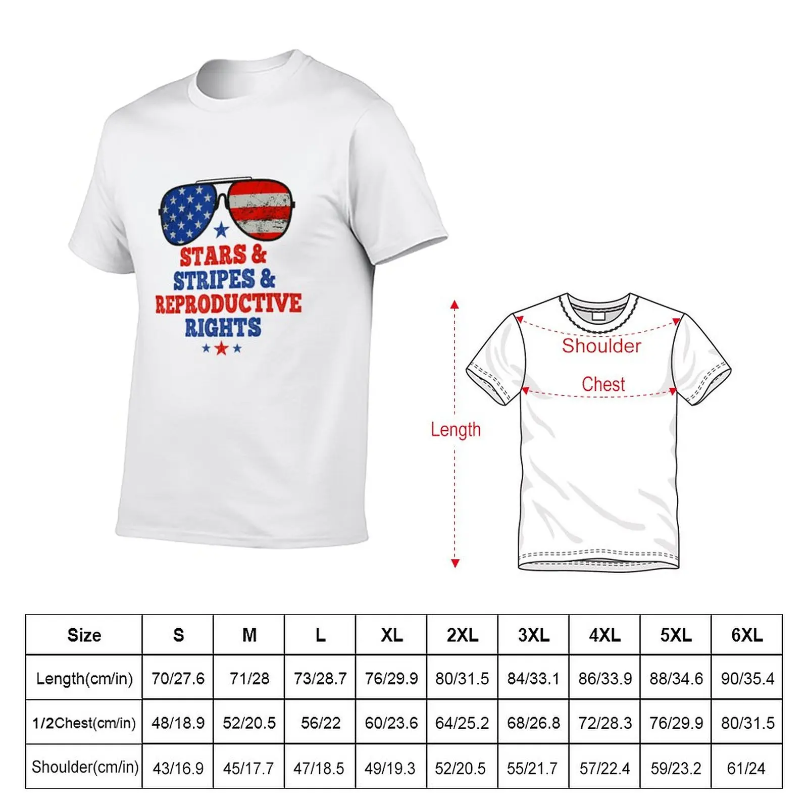 Stars and Stripes and Reproductive Rights - stars and stripes and reproductive rights 4th Of July US Flag - stars Stripe T-Shirt