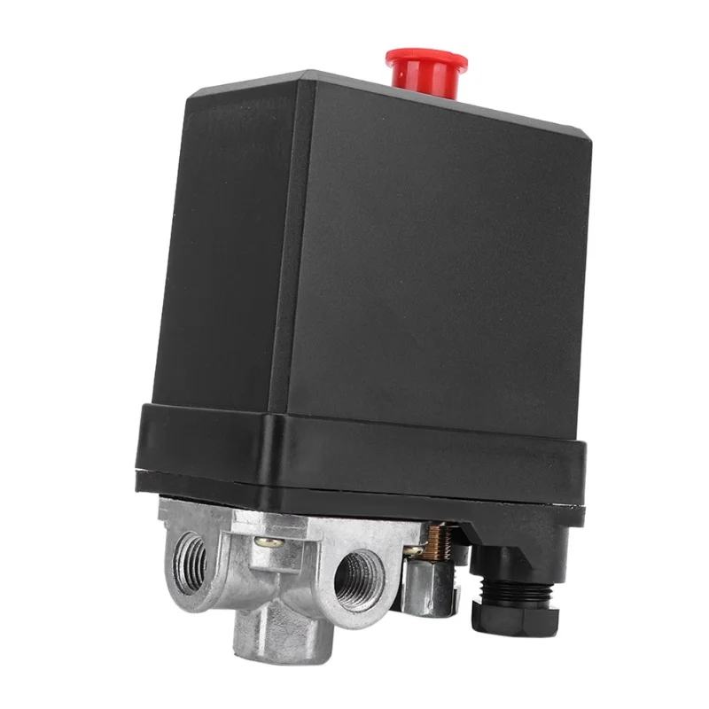 

380V 3 Phase 4 Hole Vertical Type Pressure Switch Control Valve G1/4" For Air Compressor