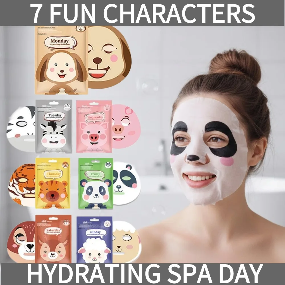 Animal Face Mask Set - 7 Styles 1