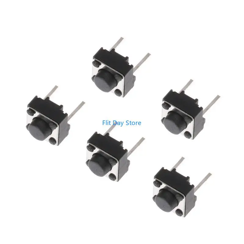 F92C 100 PCS 6X6X5MM 2 PIN MICRO PUNTARY BUNTIN
