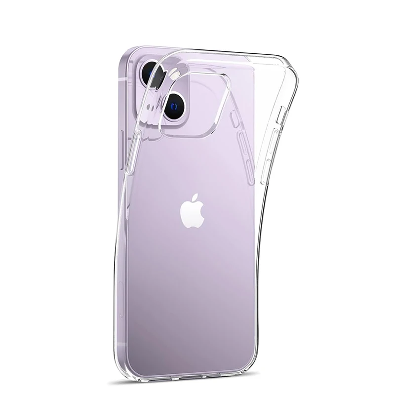 Crystal Clear Flexible TPU Case For iPhone 14 Plus 13 Pro Max 12Mini 11 15 SE XR X 7 8 Scratch-Resistant Transparent Shell Funda