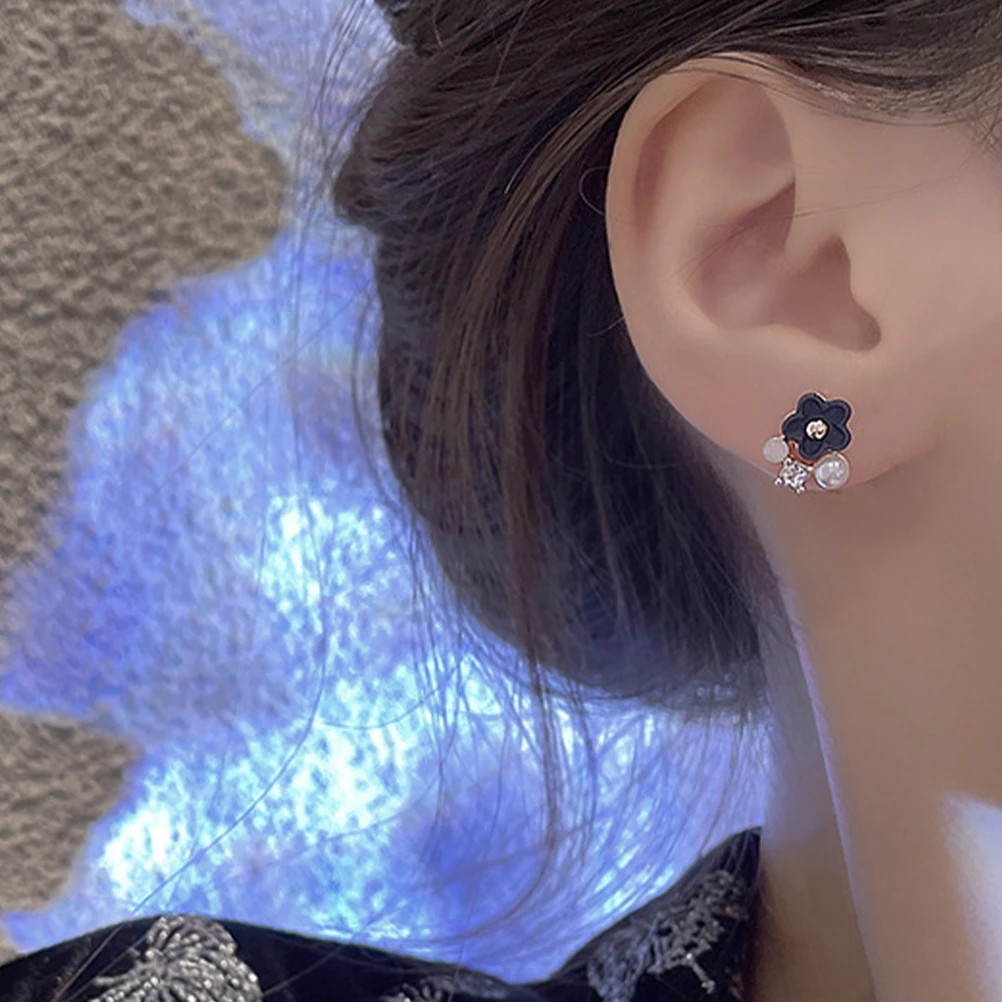

Flower Earrings Small Studs For Women Girls Party Accessories Alloy Jewelry Travel Gifts Fashion