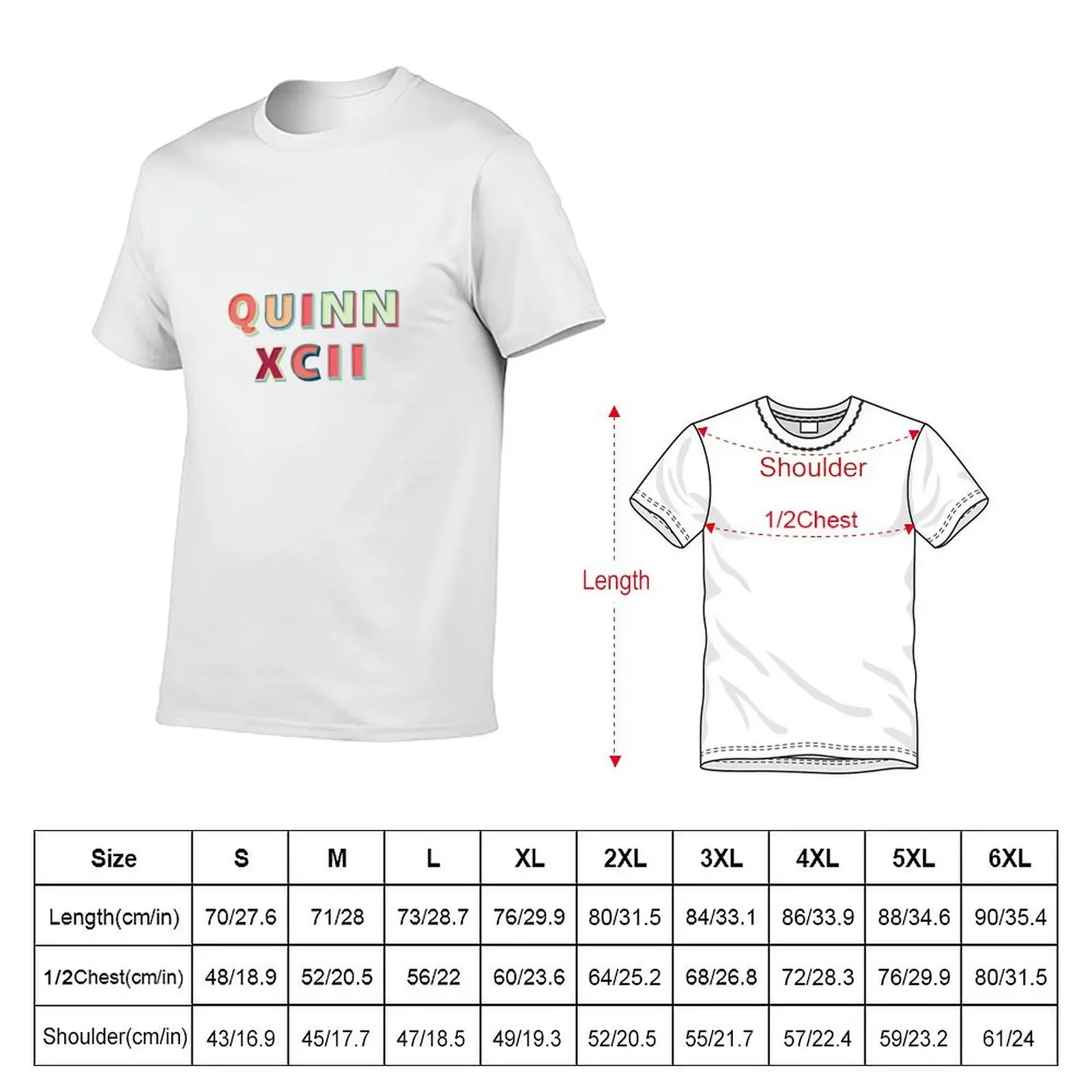 QUINN XCII T-Shirt oversized t shirt customs design your own clothing for men