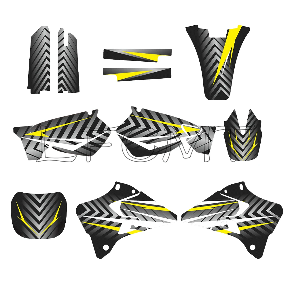 Motocross Stickers Fit for Yamaha YZ125 YZ250 YZ 125 250 1996 1997 1998 1999 2000 2001 Graphics Background Sticker Decals Kit
