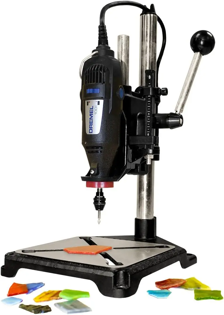 

ToolStand - Variable Speed Drill Press Stand (compatible with Dremel). Rotary Tool Not Included, Black