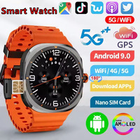 Super Smart Watch Super Android 9.0 5G Full Netcom GS rotating camera GPS WIFI app Download Global Call Smart Watch for Men