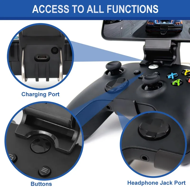 Handy Clip Kompatibel für Xbox Serie S X Controller Halterung Griff Halterung Für Xbox Serie S/X wireless Gamepad