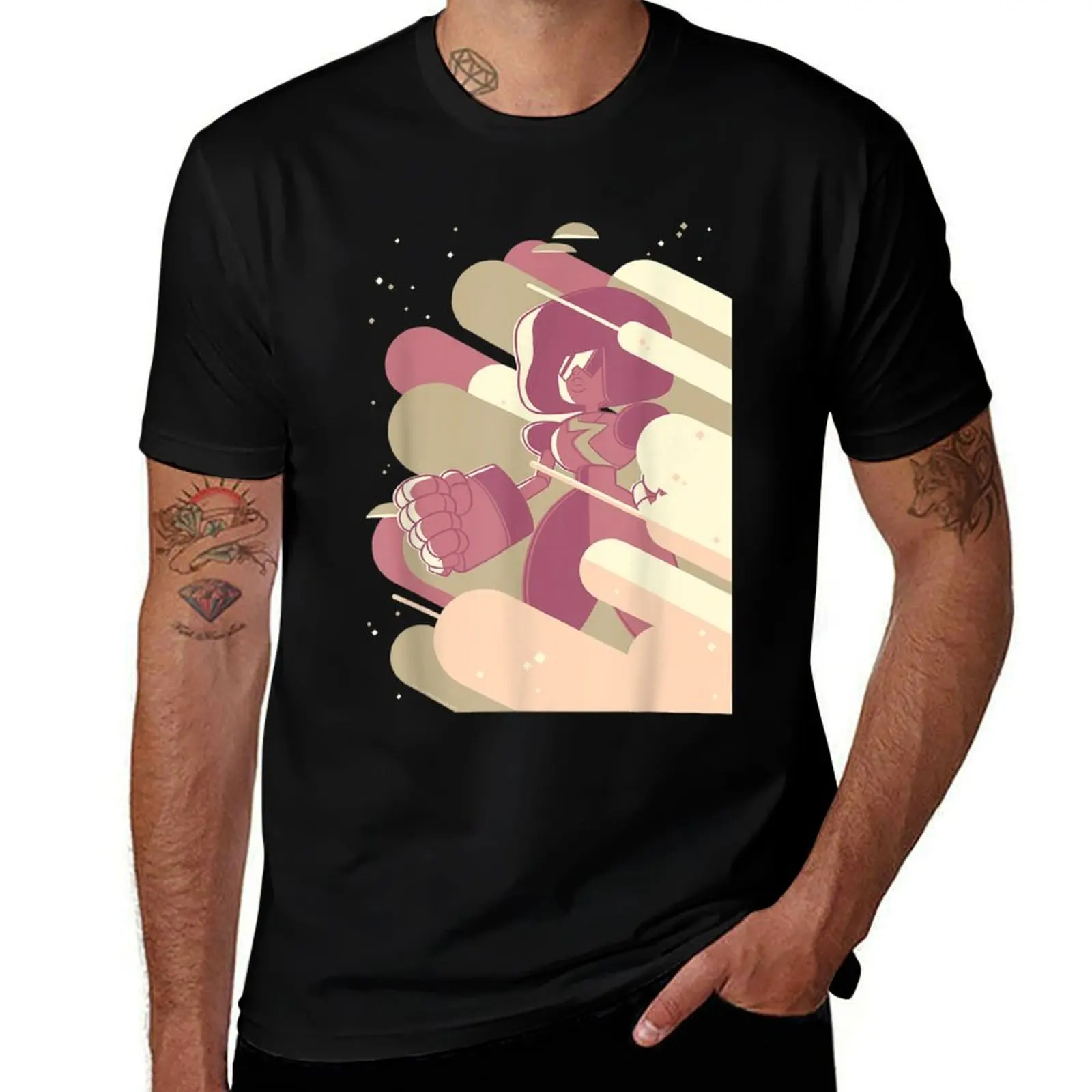 Steven Universe Garnet Clouds T-Shirt Lightweight Running T-Shirt