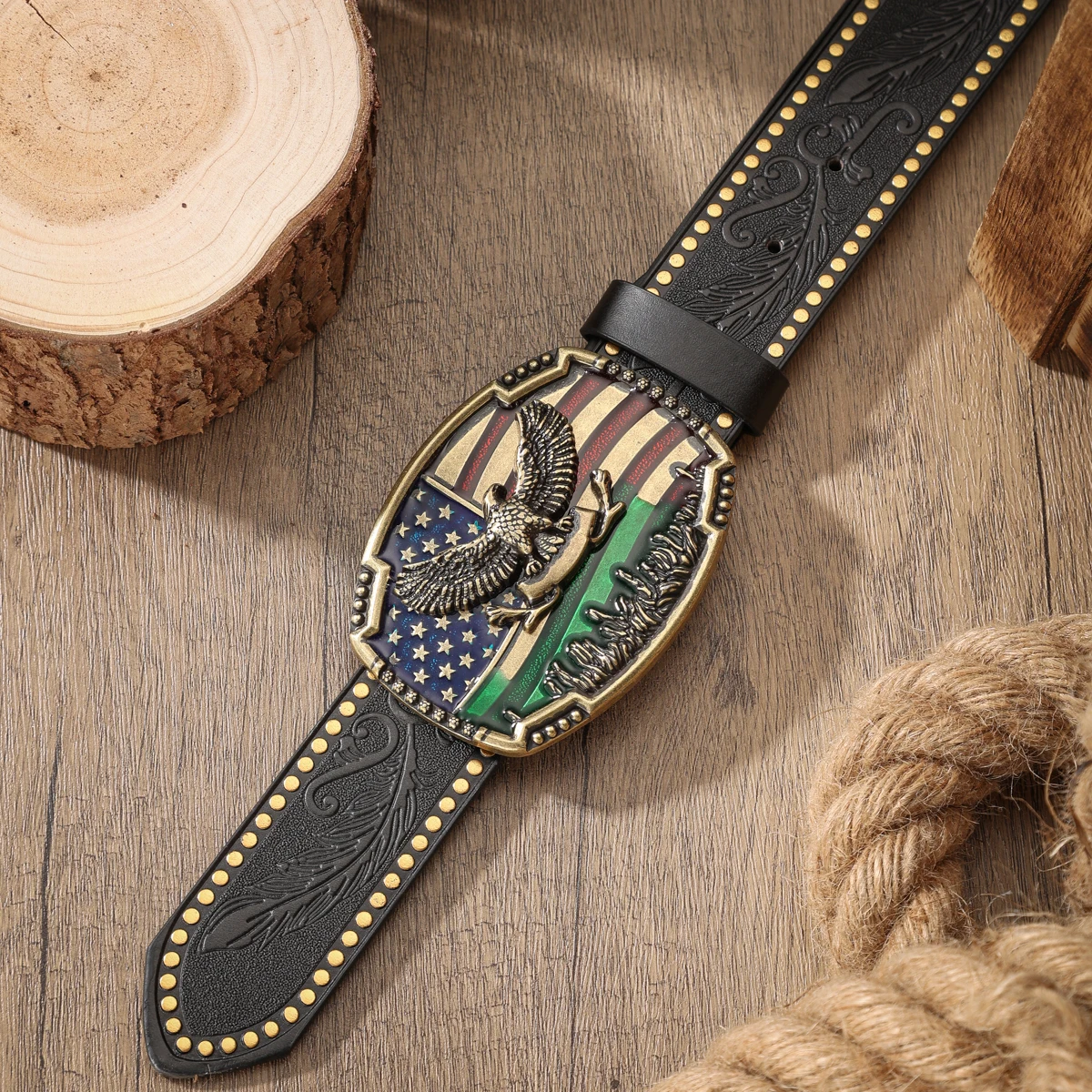 Ein PU-Gürtel für Damen und Herren, der den Stil von Western-Denim und Retro vereint, ist perfekt für alltägliche Freizeitausflüge. – Detail 10