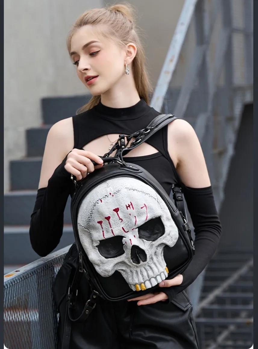 للجنسين هالوين الماس بو الجمجمة على ظهره للجنسين مرعب مضحك الأزواج حزب 3D الجمجمة المدرسية فاسق برشام الكتب