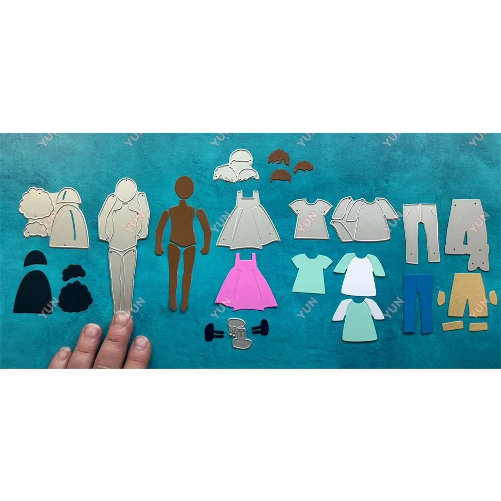 Princess Dress Beach Dress Figure Silhouette Metal Cutting Dies Scrapbooking DIY Album Stamps Paper Cards Embossing Decor Craft