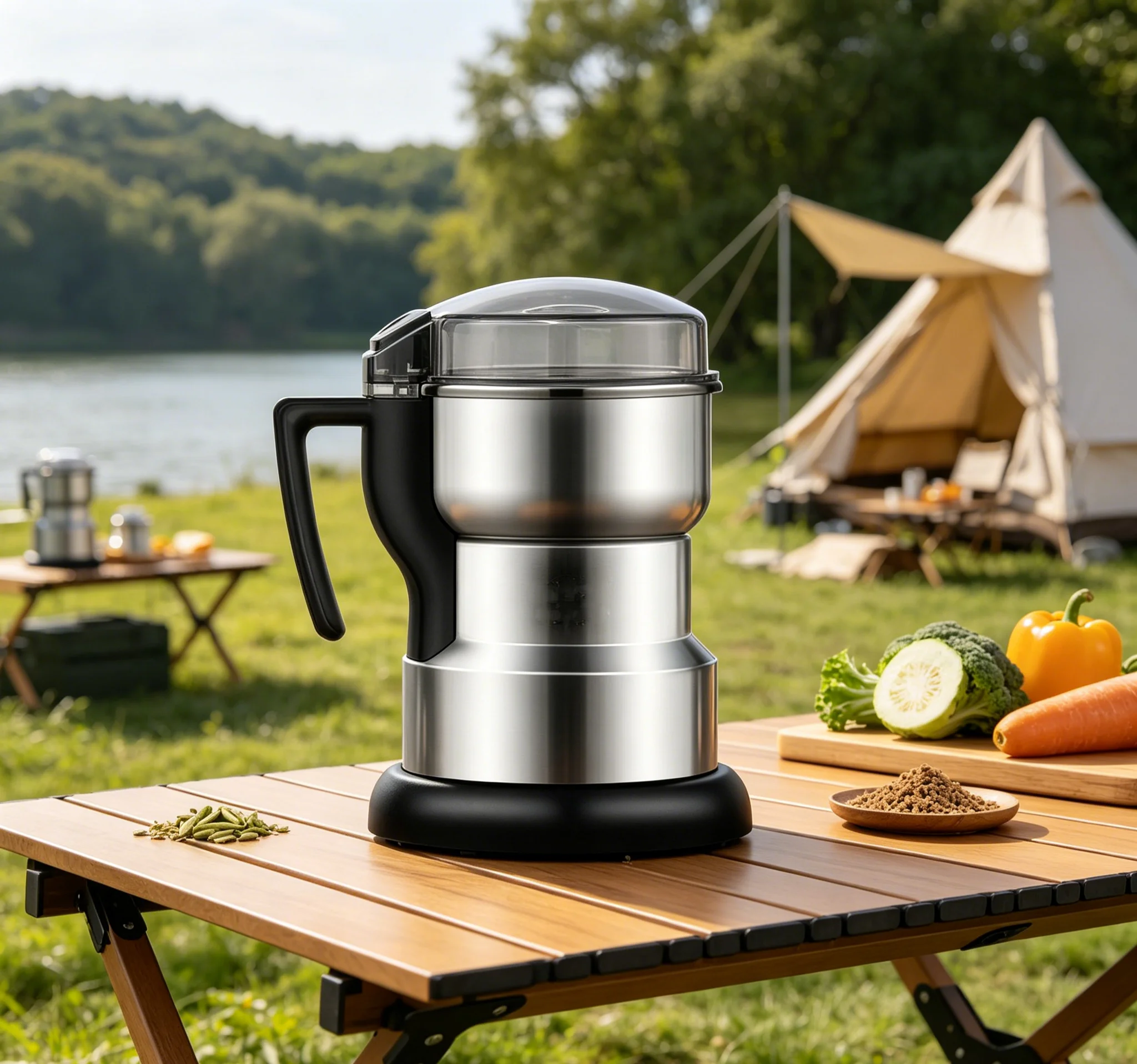 High Power Electric Coffee Grinder, Multifunctional Grain Grinder for Beans, Nuts, Spices & Cereals