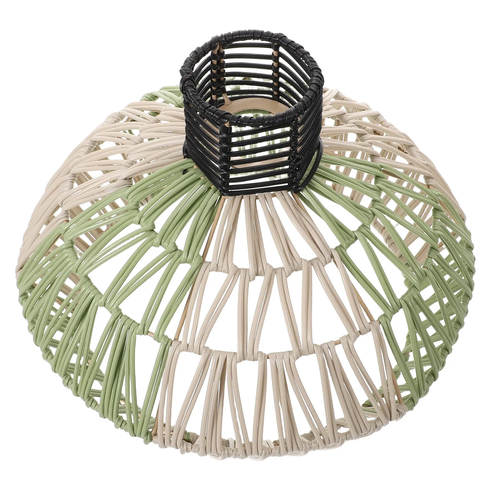 

Handwoven Bohemian Lampshade Rustic Pendant Light Shade Hanging Ceiling Lamp Cover for Bedroom Living Room Decorative Light