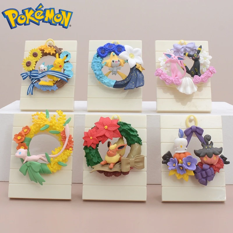 

Pokemon Season Garland Figure Cute Pikachu Flareon Collection Decorative Ornaments Cute Model Children's Toy Birthday Gift