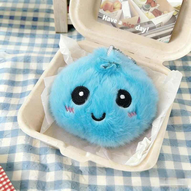 Neue Lustige Lebensmittel-Plüschtiere: Baozi-Knödel-Anhänger, Weiche Cartoon-Puppe, Niedlicher Kinderbegleiter, Kreative Raumdekoration, Schönes Geschenk