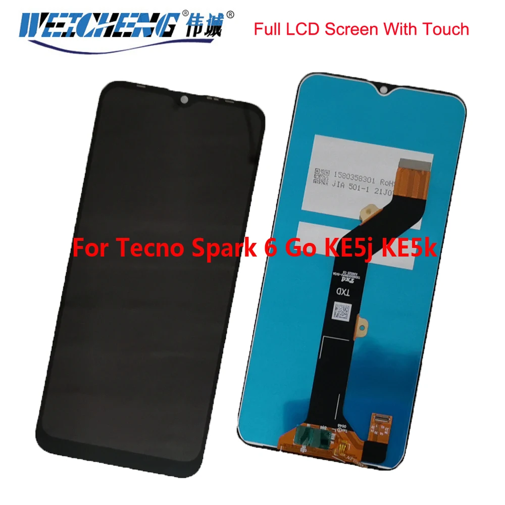 For Tecno Spark 6 Go KE5j KE5k Display Touch Screen Digitizer For Tecno Spark 6 Go KE5j KE5k LCD Display Spark 6 Go KE5j KE5k