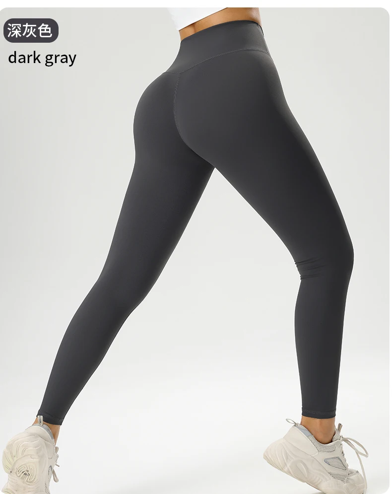 Sommerliche, superweiche Stoffe, High-Waist-Leggings, Gym-Yoga-Hosen, Lauf-Workout-Tights, Push-Up-Sportleggings für Damen – Detail 11