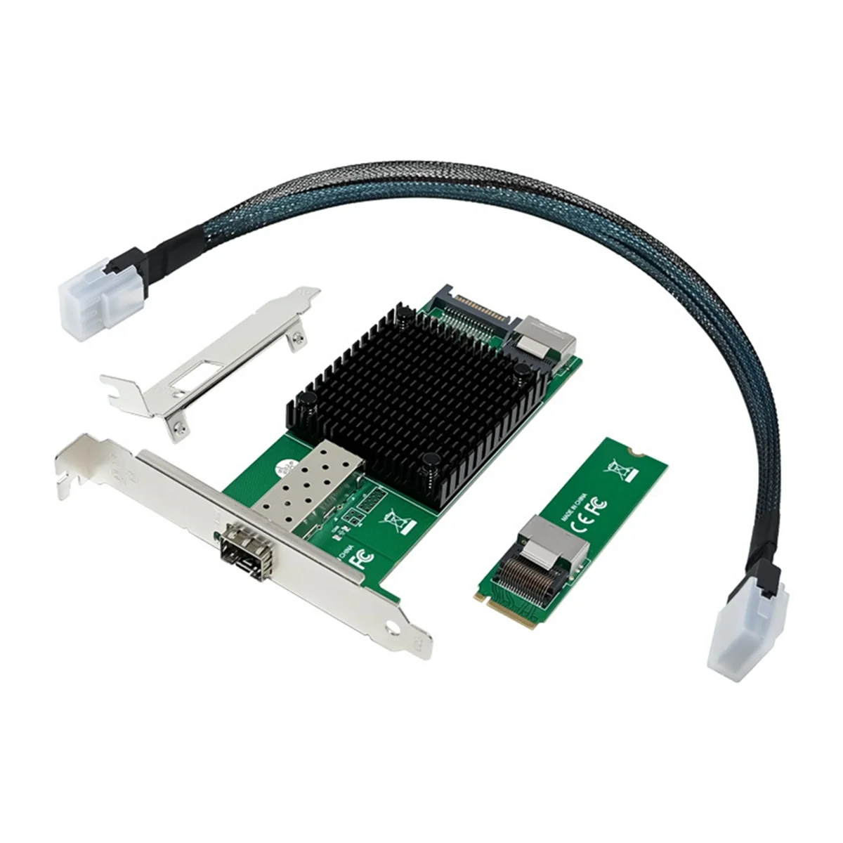 Sales M.2 10G Server Network Card M.2 M X520-DA1 10G SFP+ Fiber Optic Industrial Computer Server Network Card JL82599EN Chip