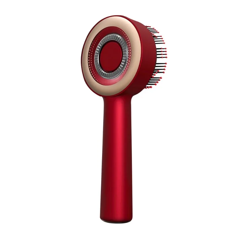 

Multifunctional Red and Grey Hair Comb Massager Electric Essential Oil Massage Comb Wireless Portable Straight Hair Comb