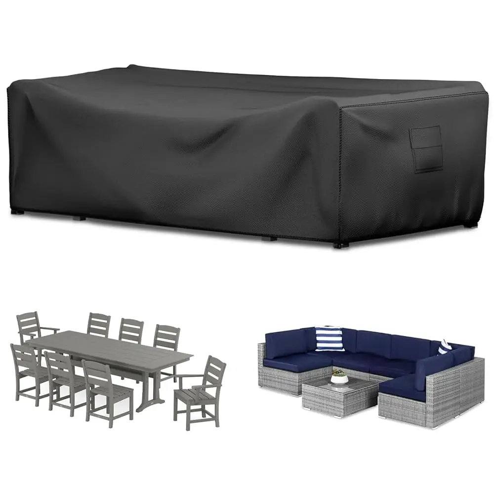 

Patio Furniture Set Cover, Rectangular Waterproof Outdoor Table Chair Set Cover, Furniture Cover For Sectional Sofa Set,