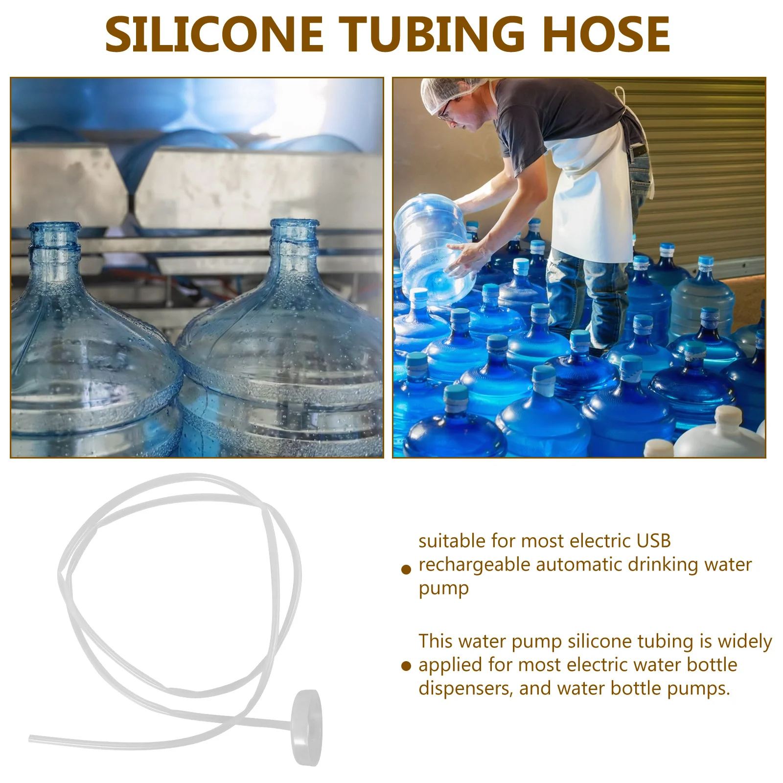 1 مجموعة مضخة أنابيب الشفط الكهربائية استبدال خرطوم المياه هلام السيليكا أنبوب السيليكون للموزع 1.5 متر لينة مرنة يناسب معظم USB #3