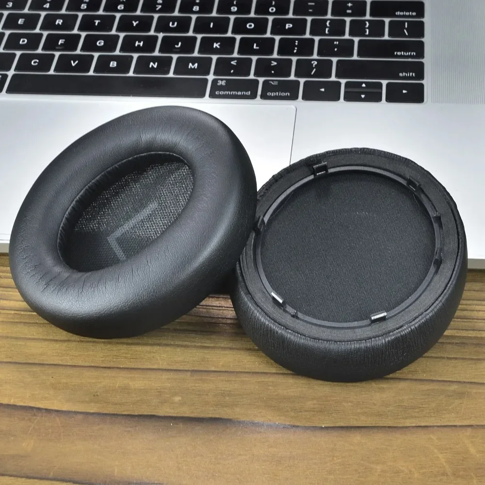 Ersatz-Ohrpolster aus Ice-Gel/Leder/Silikon-Reißverschluss-Kopfbügelschutz für Anker Soundcore Space Q45 Headset – Detail 4