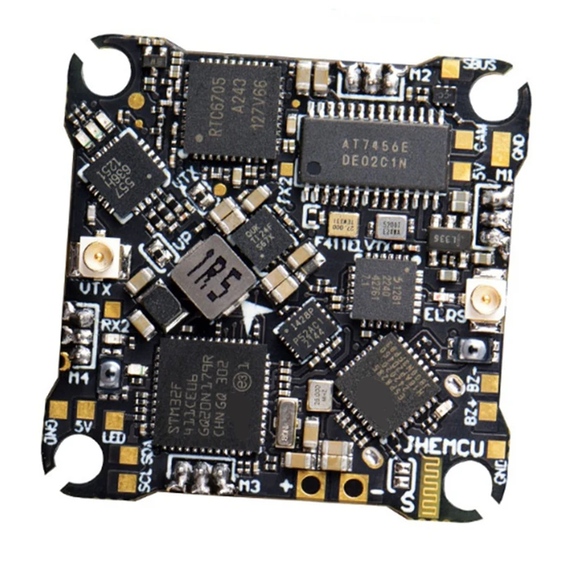 New F411ELVTX F411 Flight Controller 12A 4in1 ESC 5.8G 400mW VTX ELRS 2.4G RX AIO 25.5X25.5mm 1-2S for FPV Drones