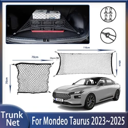 Car Trunk Net For Ford Mondeo Taurus MK5 2022 2023 2024 2025 Convenient Elasticity Wear-resistant Fixed Nylon Nets Accessories