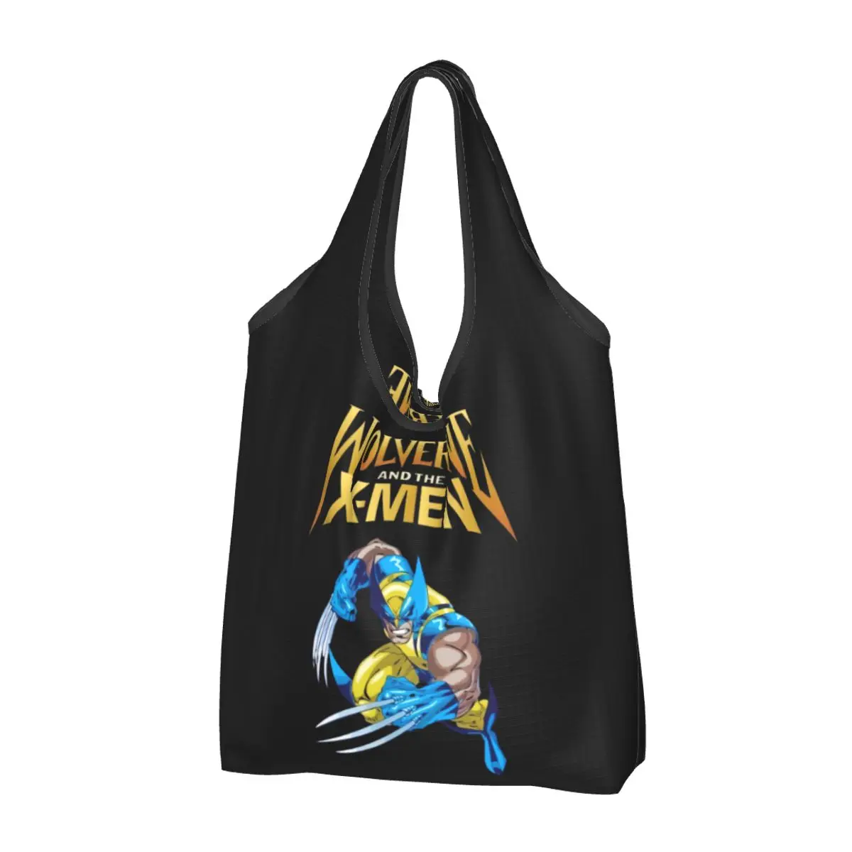 Custom Disney X-Men Marvel Film Groceries Shopping Tote Bags Women Cute Shopper Shoulder Bag Large Capacity Handbags