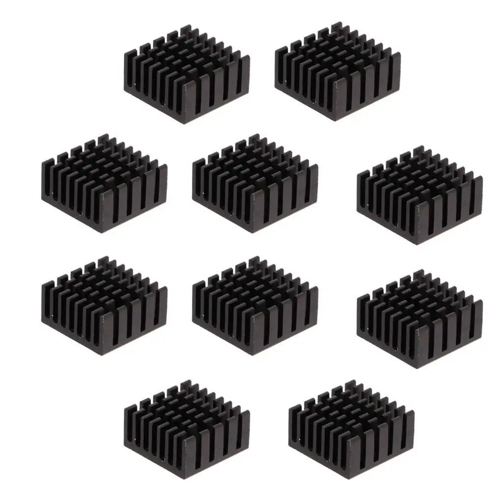 

10Pcs Aluminum Heat Sinks 20*20*10 Heatsink/LED Heatsink/Black Heatsink