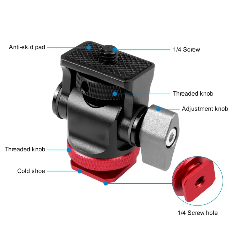 Ckhb-13D22 달팽이 소형 PTZ 브래킷 모니터 핫슈 베이스 SLR 카메라 일반 액세서리