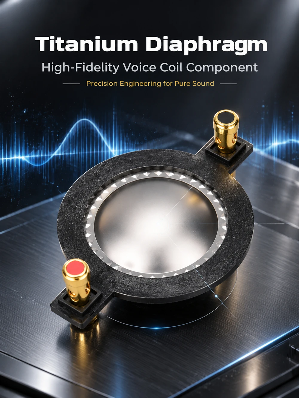 HIFIDIY LIVE 34.4 38 44.4 51.3 72 74 Kern-Hochtöner-Schwingspule Titanfolien-Hochtöner-Reparaturzubehör DIY-Teile – Detail 7