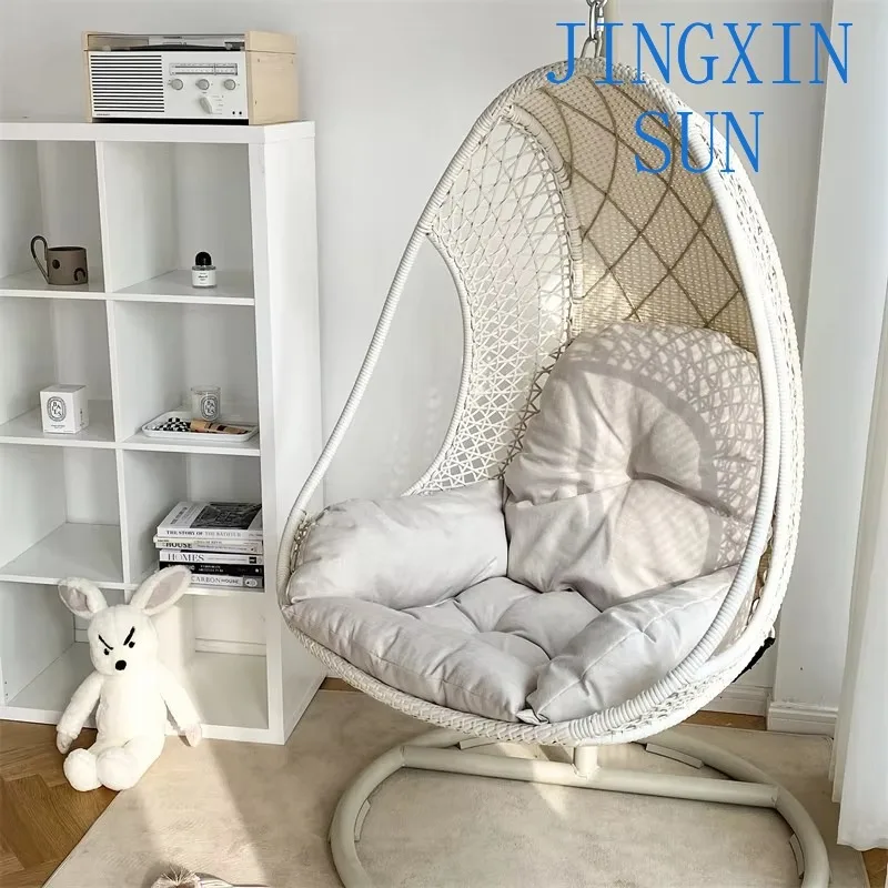 Bedroom balcony or casual modern single chair cushion with backrest thickened polyester hanger swing