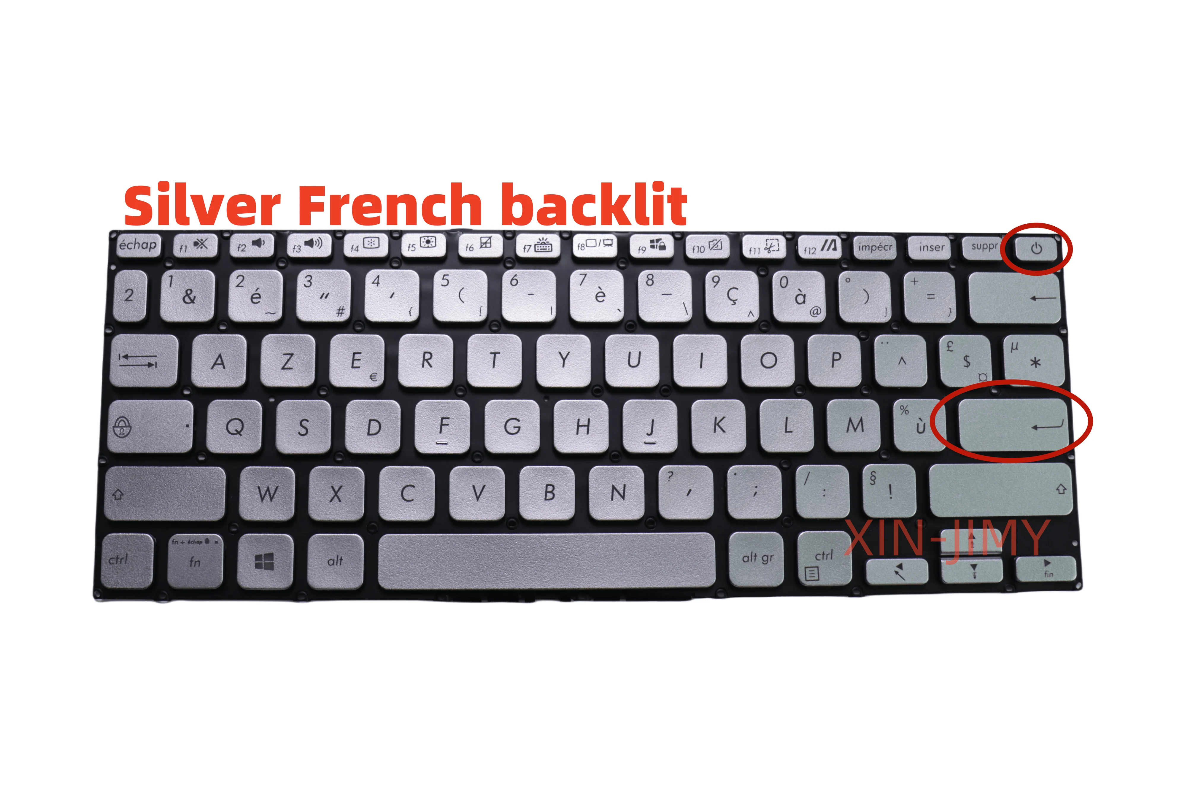 French backlit Laptop Keyboard For ASUS VivoBook X412 X412FA X412U R423 V4000F R424 V4000U V4000D R424F R424FA A412 A412D A412FL