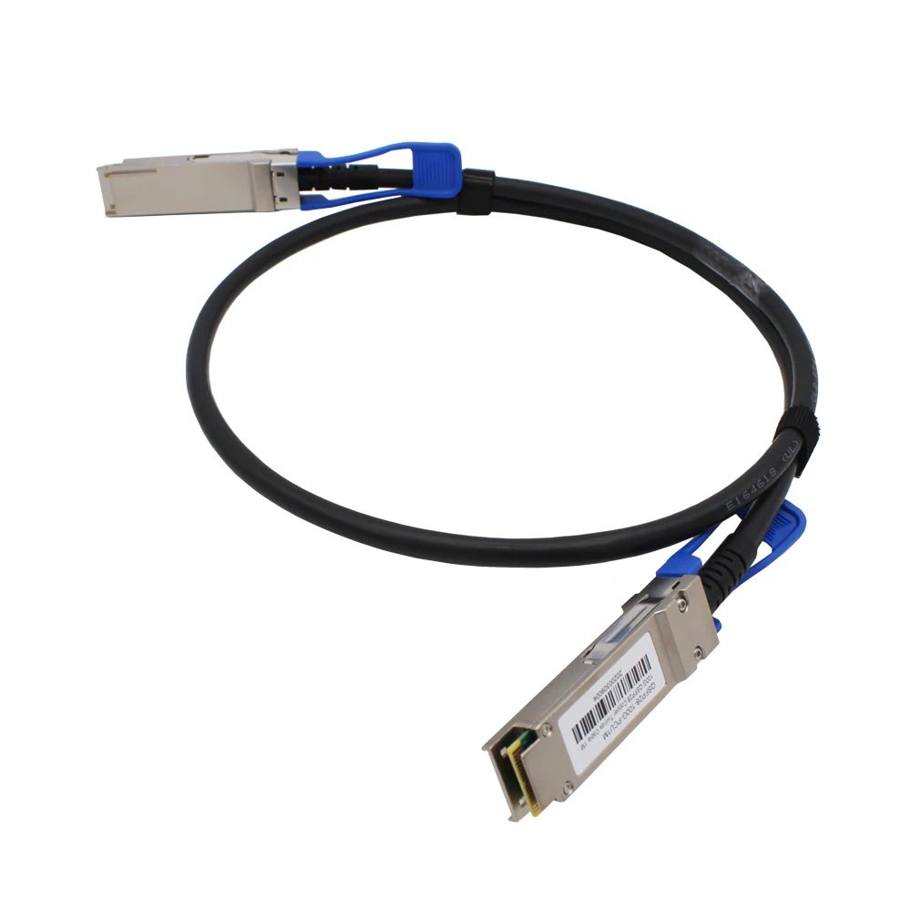 High-Speed 100G QSFP28 to QSFP28 DAC 30AWG Direct Attach Copper Fiber Optic Equipment Low-Power 1m 3m or Custom Length