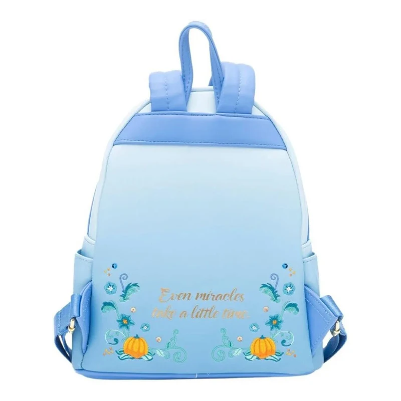 Disney Loungefly Aschenputtel Cinderella Princess Dreams Series  Pu Material Casual Backpack Surprise Birthday Gifts For Girls